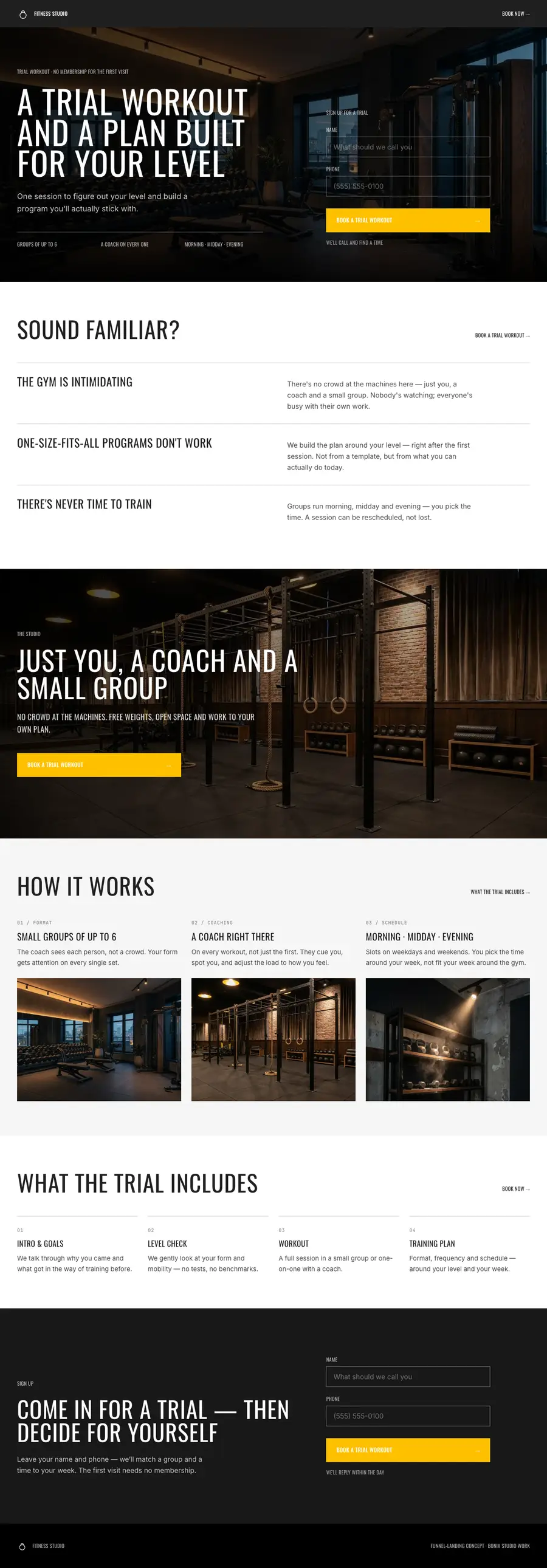 Fitness studio